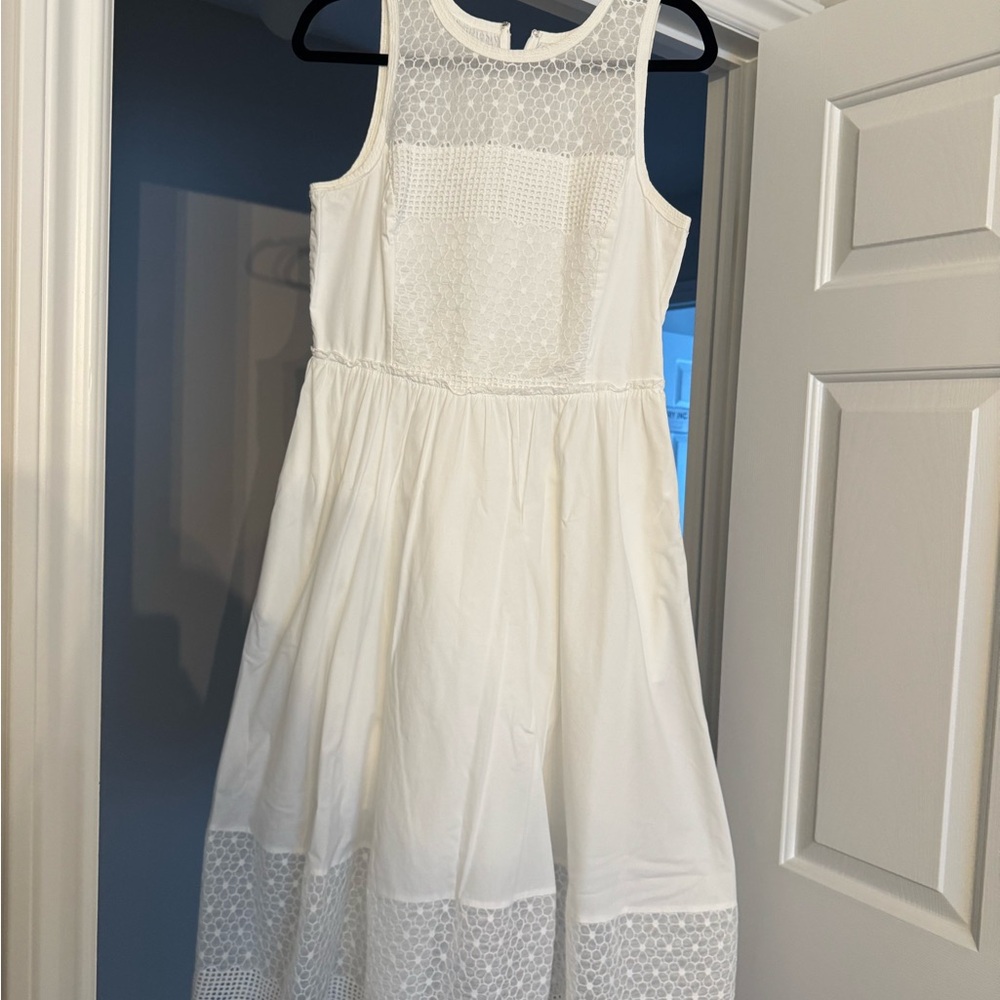 Eliza J White Lace Formal Kids Dress